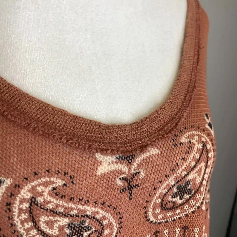 Womens Free People No Matter What Tunic Western‎ Cowgirl Oversized Boho Summer